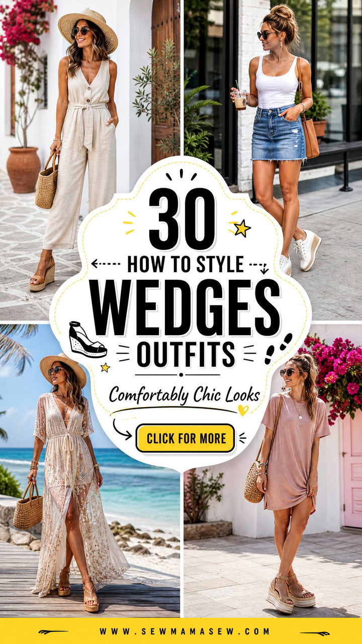 30 How to Style Wedges Outfits for Comfortable Chic Looks - 30 How to Style Wedges Outfits for Comfortable Chic Looks