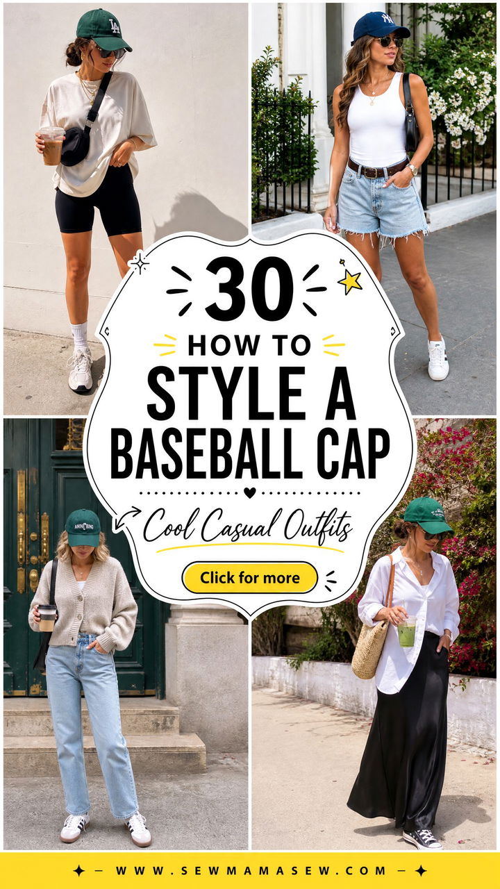 30 How to Style a Baseball Cap for Cool Casual Outfits - 30 How to Style a Baseball Cap for Cool Casual Outfits