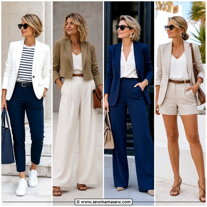30 How to Style a Blazer Over 40 for Polished Daily Looks