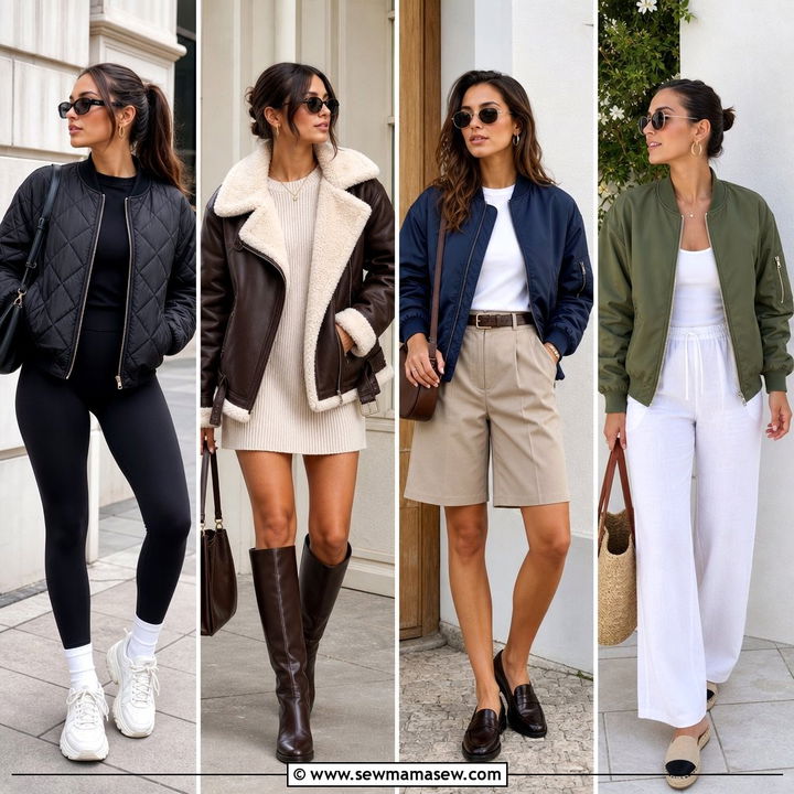30 How to Style a Bomber Jacket for Cool Everyday Outfits