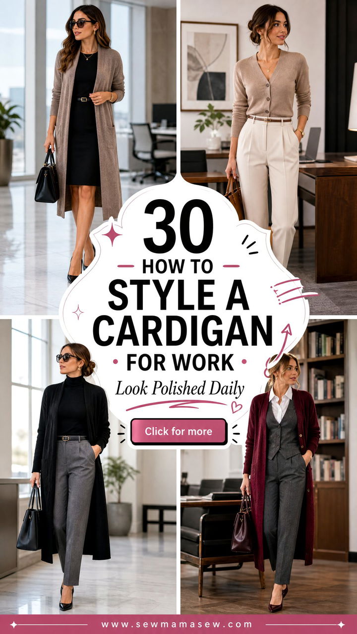 30 How to Style a Cardigan for Work and Look Polished - 30 How to Style a Cardigan for Work and Look Polished