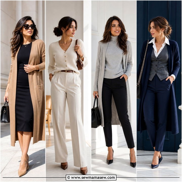 30 How to Style a Cardigan for Work and Look Polished