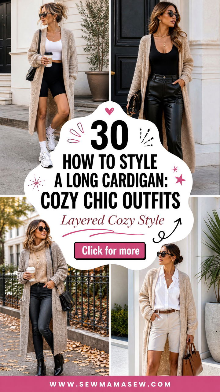 30 How to Style a Long Cardigan Cozy Chic Outfits - 30 How to Style a Long Cardigan: Cozy Chic Outfits