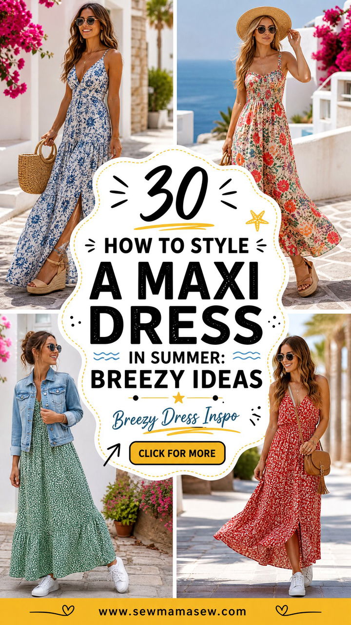 30 How to Style a Maxi Dress in Summer Breezy Ideas - 30 How to Style a Maxi Dress in Summer: Breezy Ideas