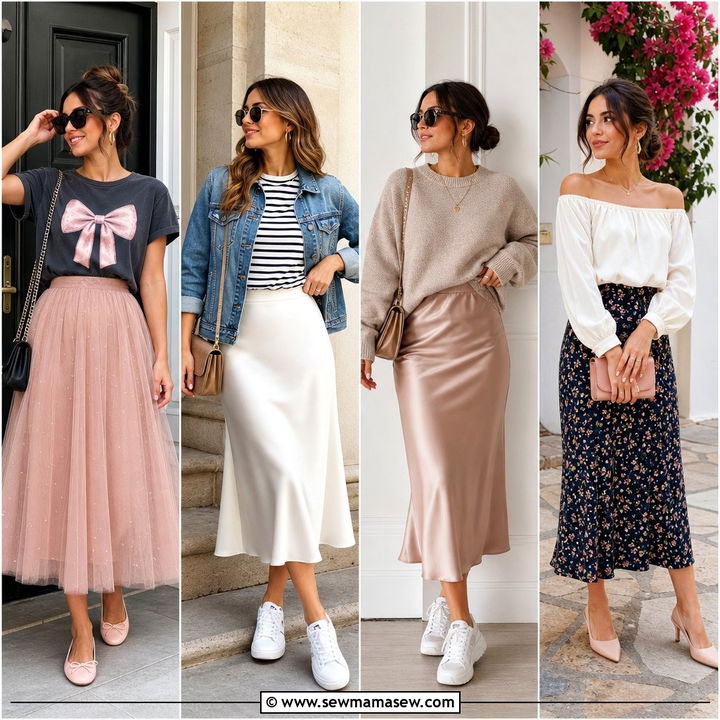30 How to Style a Midi Skirt in Spring: Fresh Ideas