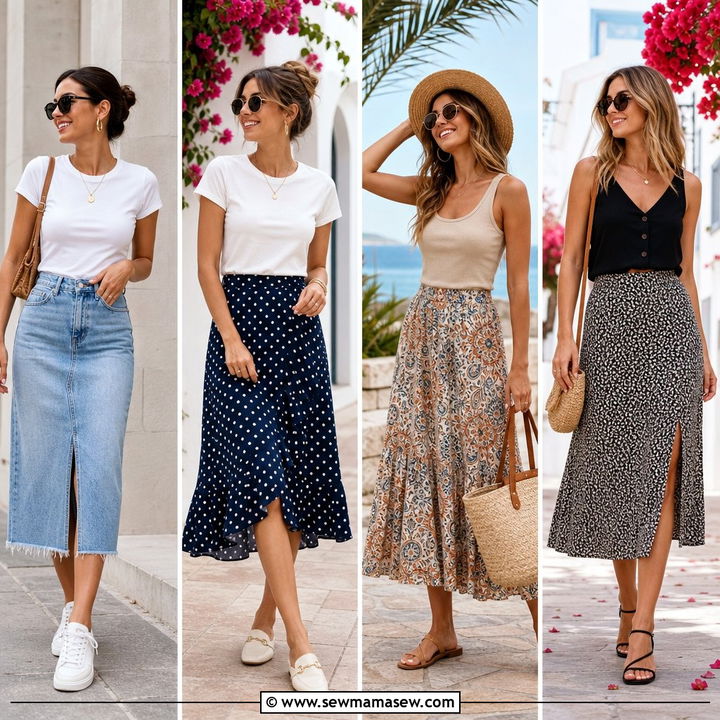 30 How to Style a Midi Skirt in Summer: Chic Looks