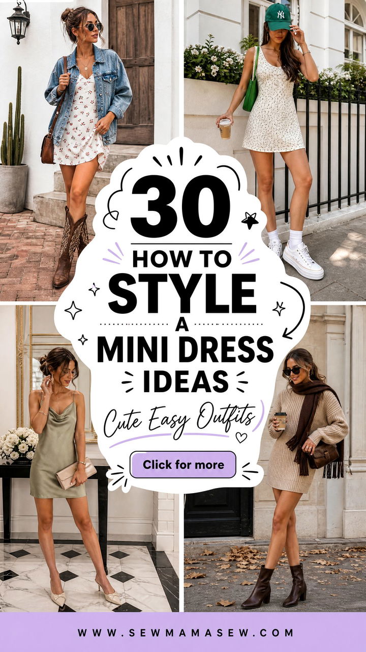 30 How to Style a Mini Dress Ideas for Cute Easy Outfits - 30 How to Style a Mini Dress Ideas for Cute Easy Outfits