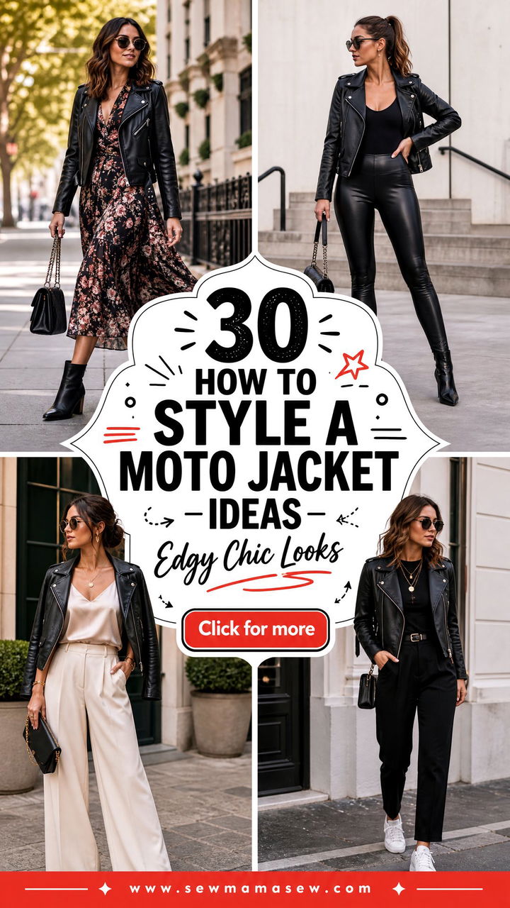 30 How to Style a Moto Jacket Ideas for Edgy Chic Looks - 30 How to Style a Moto Jacket Ideas for Edgy Chic Looks