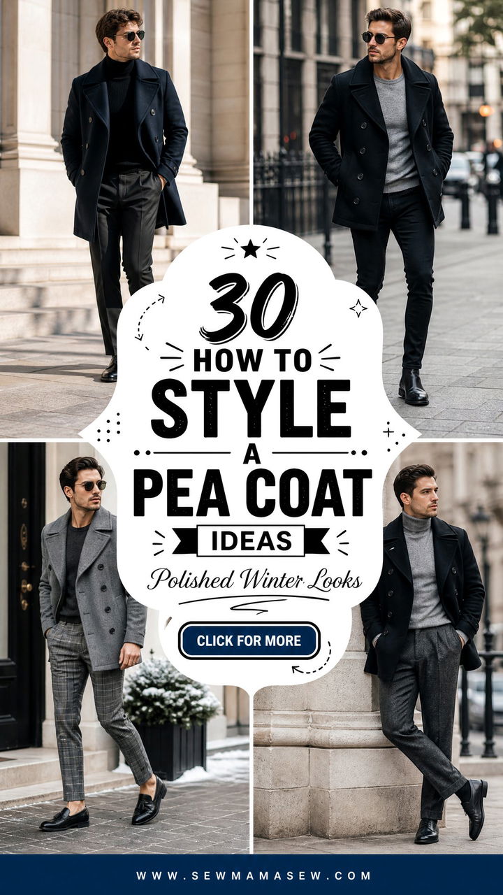 30 How to Style a Pea Coat Ideas for Polished Winter Looks - 30 How to Style a Pea Coat Ideas for Polished Winter Looks