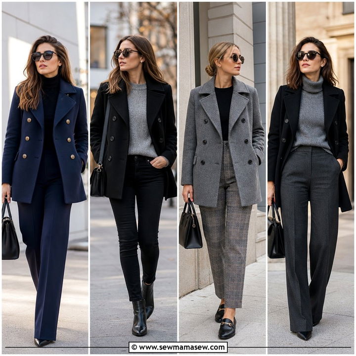 30 How to Style a Pea Coat Ideas for Polished Winter Looks