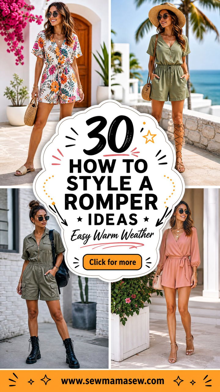 30 How to Style a Romper Ideas for Easy Warm-Weather Outfits - 30 How to Style a Romper Ideas for Easy Warm-Weather Outfits