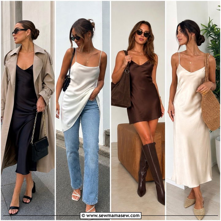30 How to Style a Slip Dress in Spring for Fresh Chic Looks