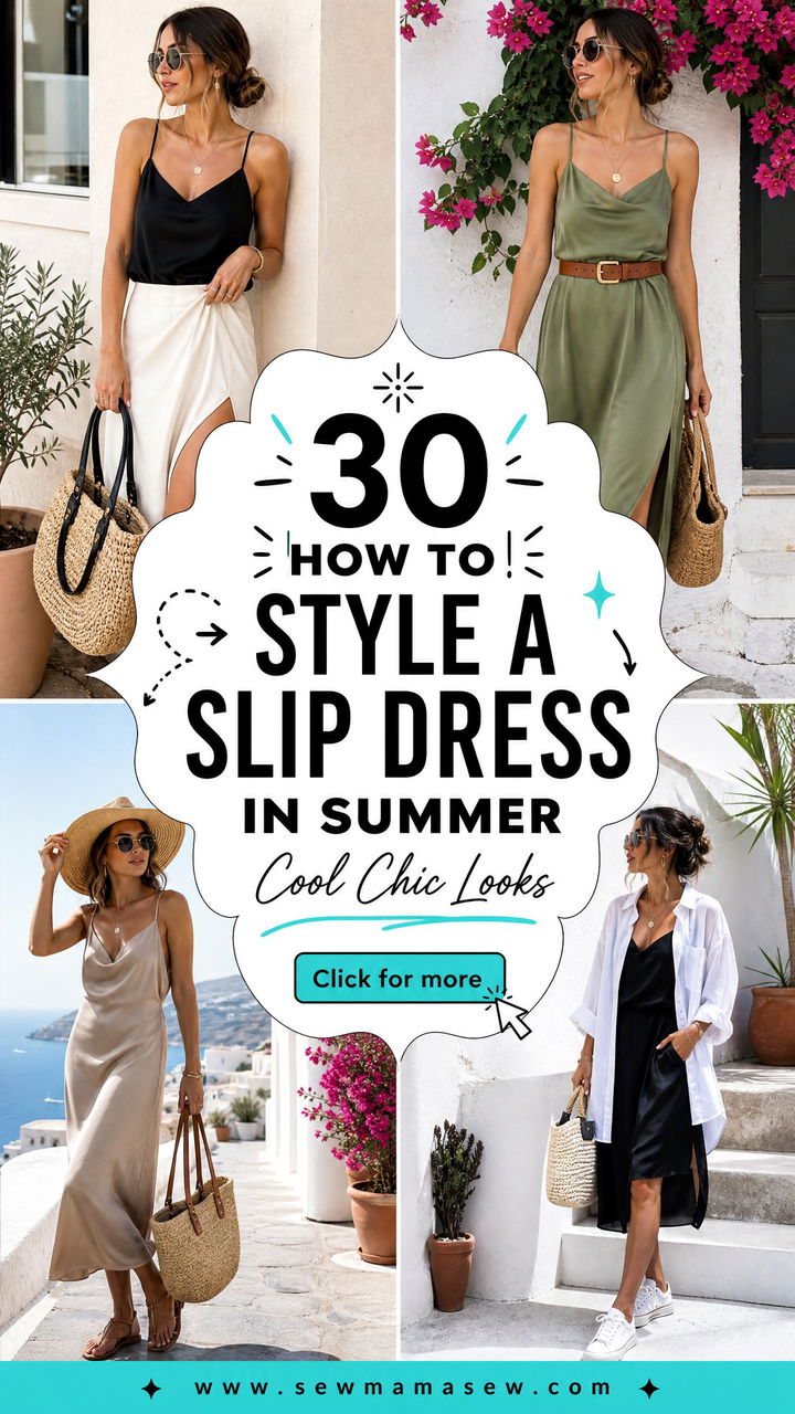 30 How to Style a Slip Dress in Summer for Cool Chic Looks - 30 How to Style a Slip Dress in Summer for Cool Chic Looks