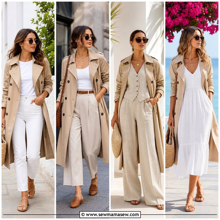 30 How to Style a Trench Coat in Summer: Light Chic Looks