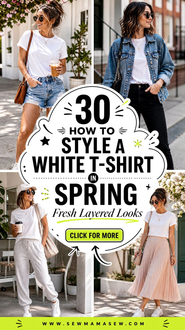 30 How to Style a White T-Shirt in Spring Fresh Layered Looks - 30 How to Style a White T-Shirt in Spring: Fresh Layered Looks