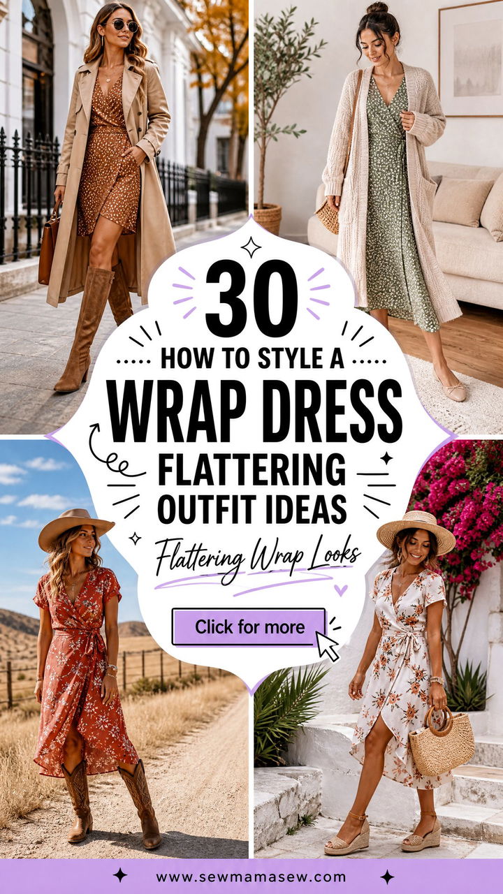 30 How to Style a Wrap Dress Flattering Outfit Ideas - 30 How to Style a Wrap Dress: Flattering Outfit Ideas