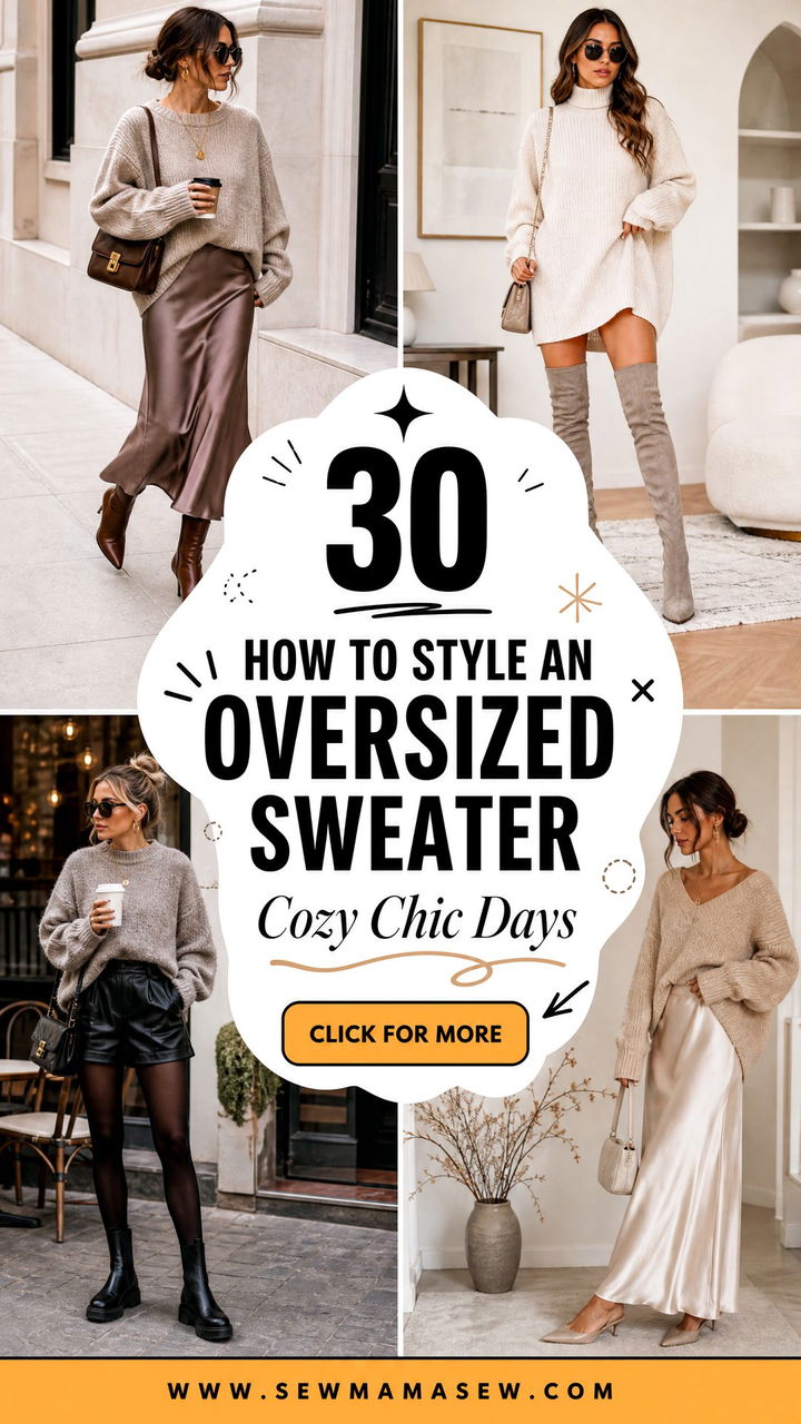 30 How to Style an Oversized Sweater for Cozy Chic Days - 30 How to Style an Oversized Sweater for Cozy Chic Days