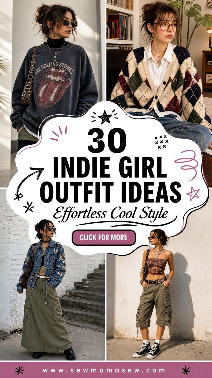 30 Indie Girl Outfit Ideas for Effortless Cool-Girl Style - 30 Indie Girl Outfit Ideas for Effortless Cool-Girl Style