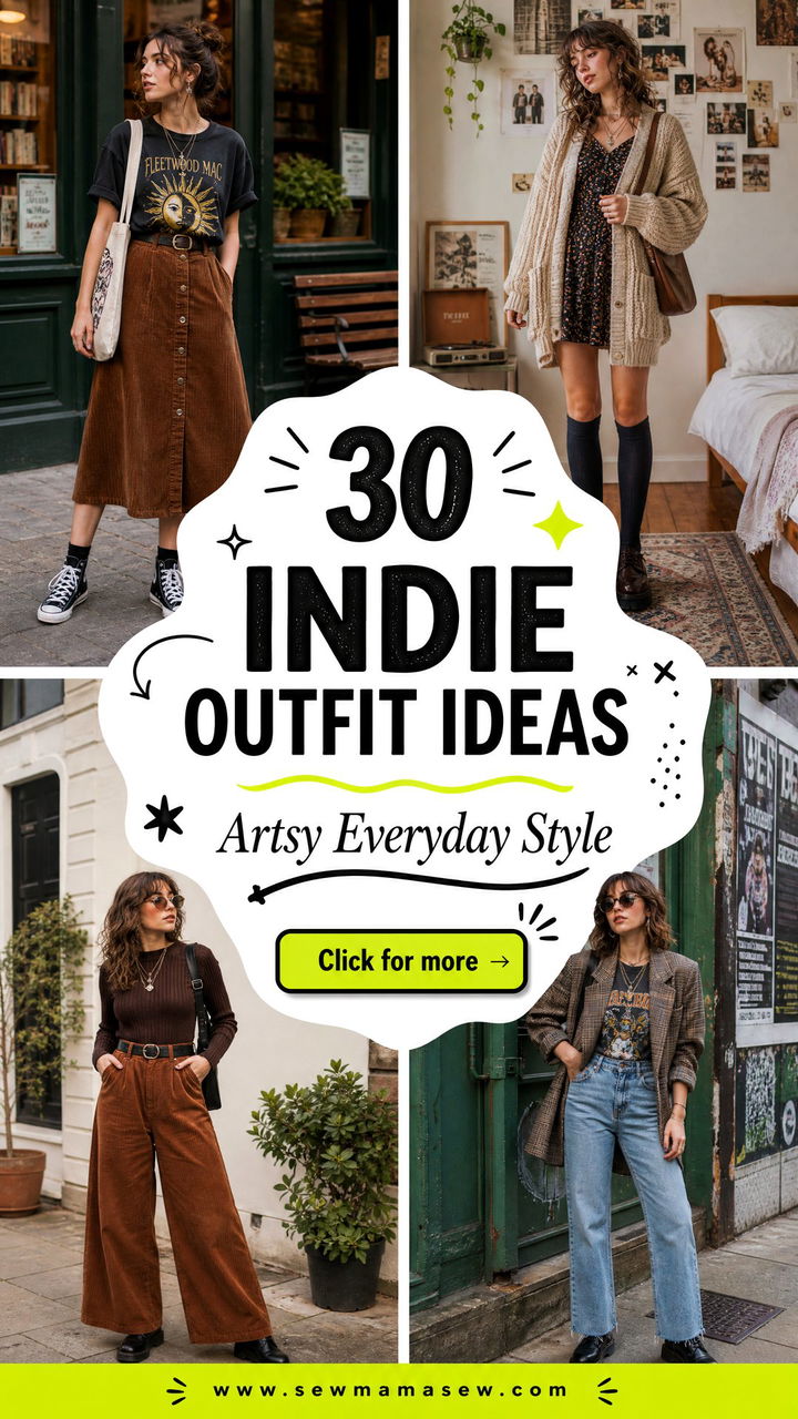 30 Indie Outfit Ideas for Artsy Effortless Everyday Style - 30 Indie Outfit Ideas for Artsy, Effortless Everyday Style