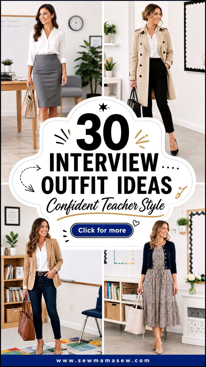 30 Interview Outfit Ideas for Teachers to Look Confident - 30 Interview Outfit Ideas for Teachers to Look Confident