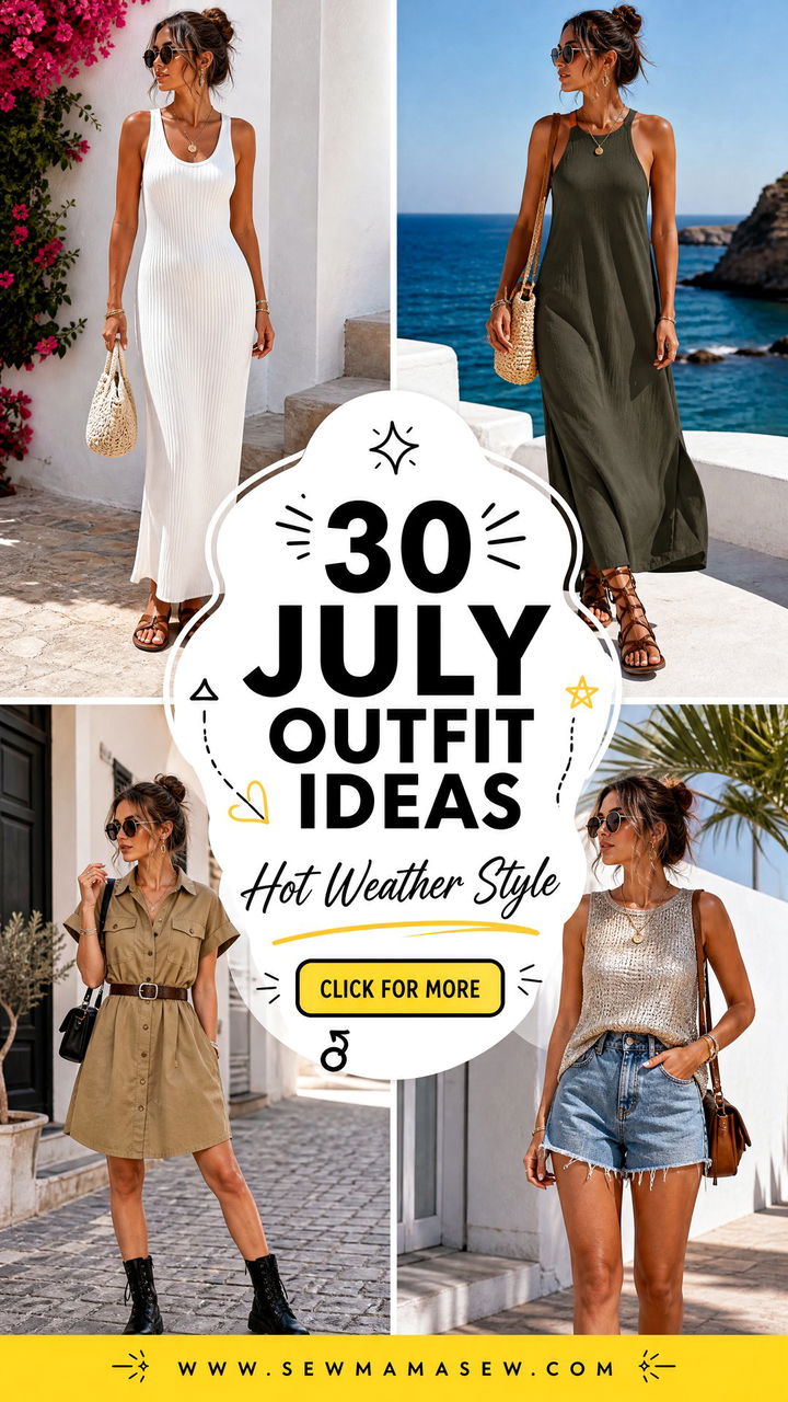 30 July Outfit Ideas 2026 for Hot-Weather Style - 30 July Outfit Ideas 2026 for Hot-Weather Style