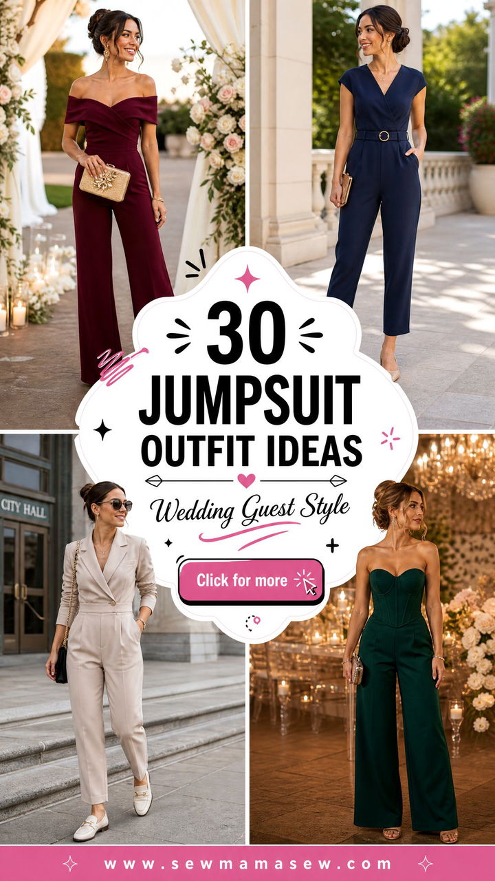 30 Jumpsuit Outfit Ideas for Wedding Guest Style - 30 Jumpsuit Outfit Ideas for Wedding Guest Style