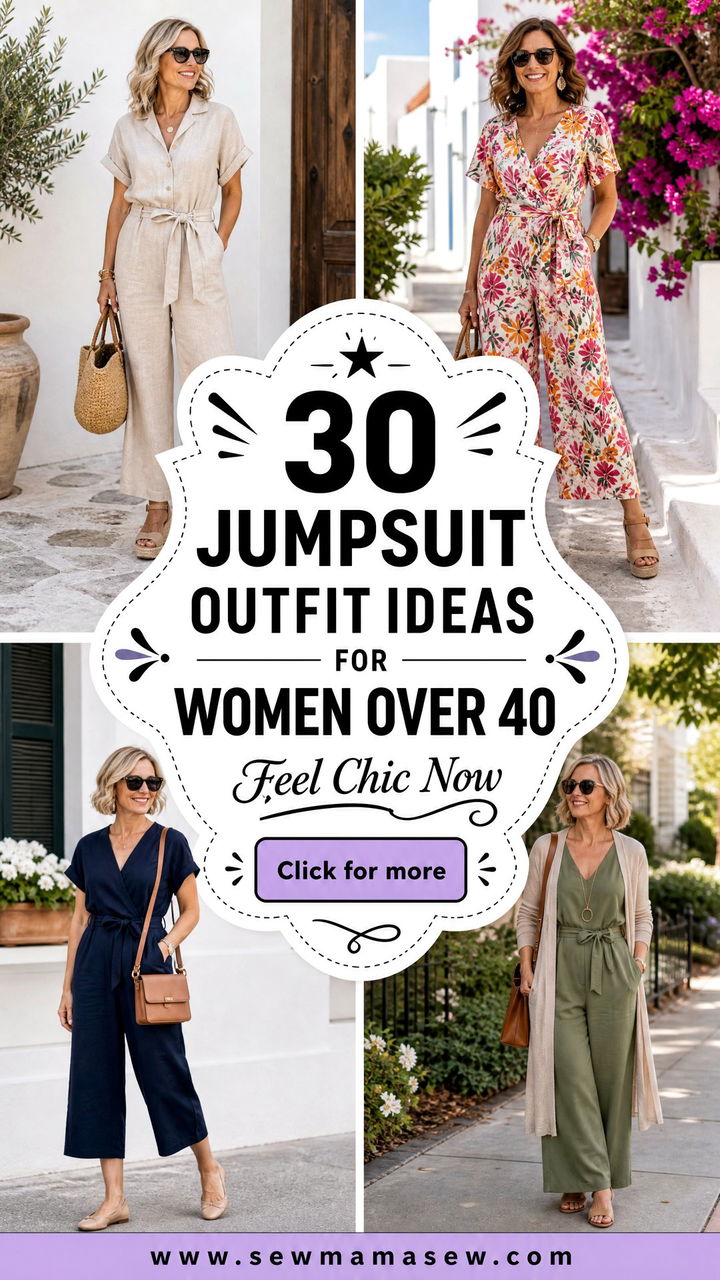 30 Jumpsuit Outfit Ideas for Women Over 40 to Feel Chic - 30 Jumpsuit Outfit Ideas for Women Over 40 to Feel Chic