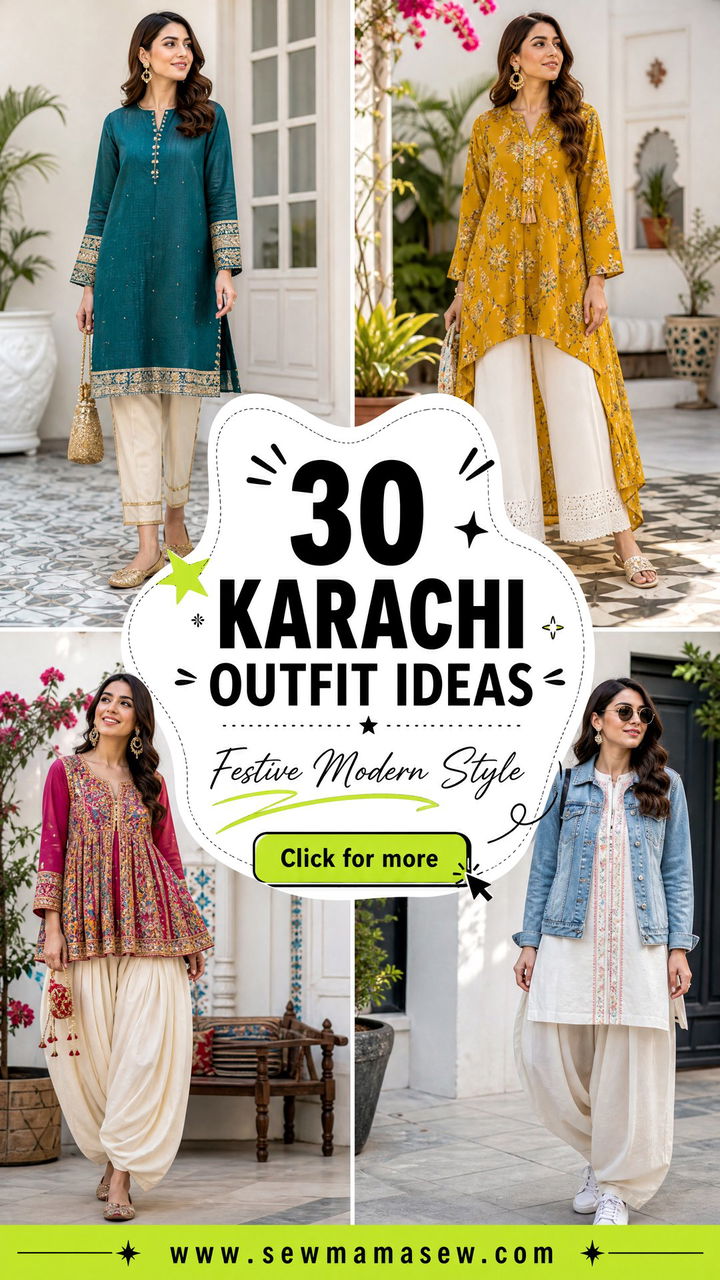 30 Karachi Outfit Ideas for Festive Modern Style Inspiration - 30 Karachi Outfit Ideas for Festive, Modern Style Inspiration