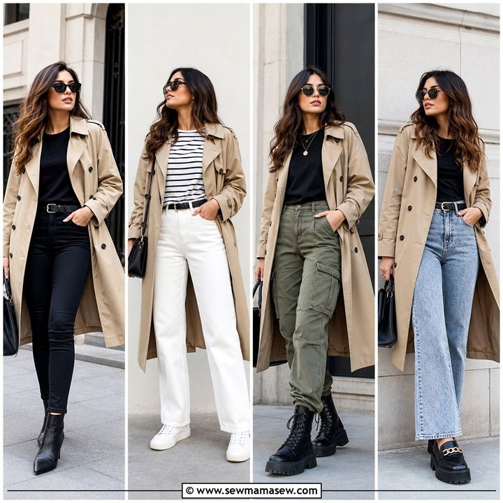 30 Khaki Trench Coat Outfit Ideas With Jeans Easy Chic