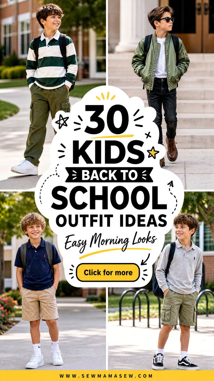 30 Kids Back To School Outfit Ideas for Easy Mornings - 30 Kids Back To School Outfit Ideas for Easy Mornings