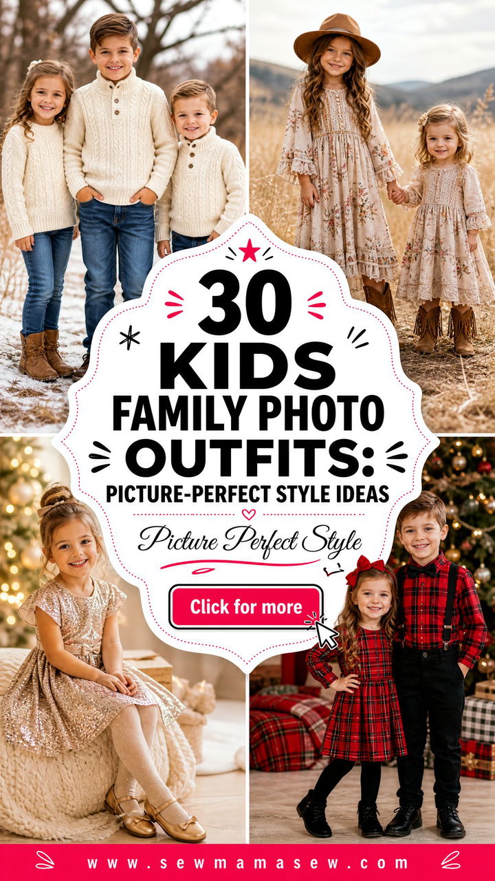 30 Kids Family Photo Outfits Picture-Perfect Style Ideas - 30 Kids Family Photo Outfits: Picture-Perfect Style Ideas