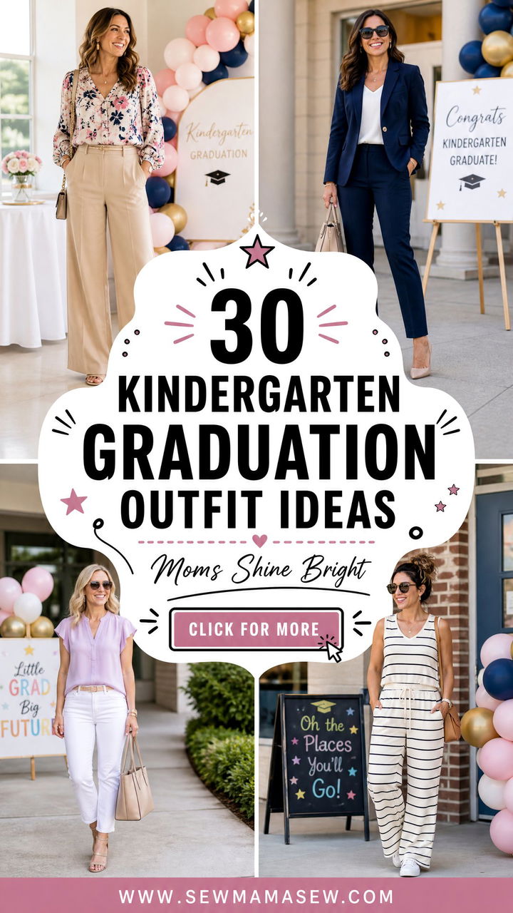 30 Kindergarten Graduation Outfit Ideas for Moms to Shine - 30 Kindergarten Graduation Outfit Ideas for Moms to Shine