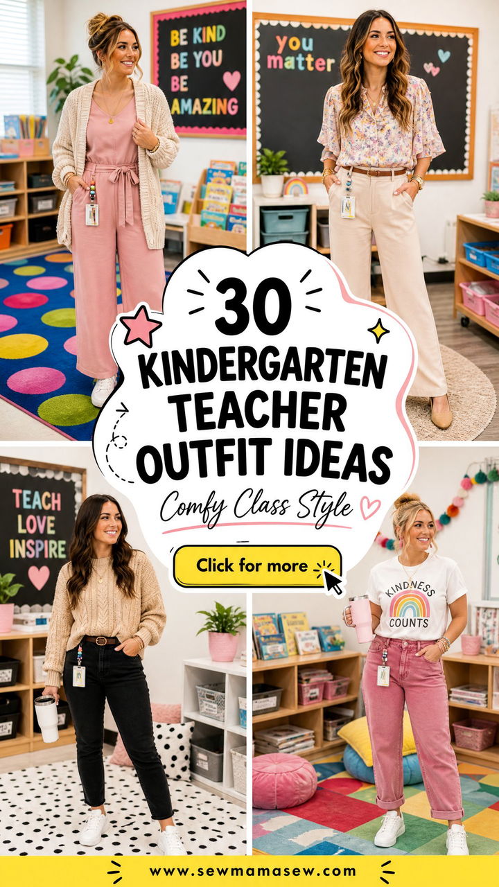 30 Kindergarten Teacher Outfit Ideas for Comfy Class Style - 30 Kindergarten Teacher Outfit Ideas for Comfy Class Style