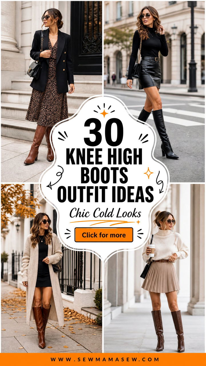 30 Knee High Boots Outfit Ideas for Chic Cold-Weather Looks - 30 Knee High Boots Outfit Ideas for Chic Cold-Weather Looks