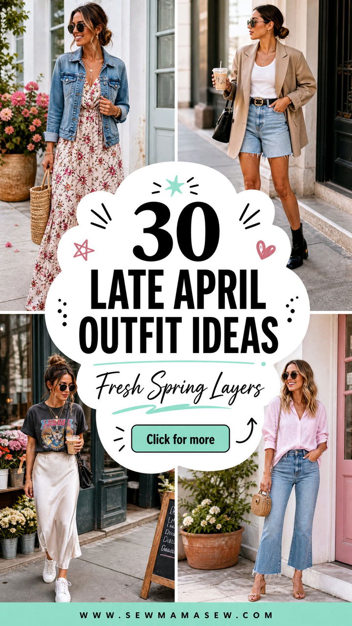 30 Late April Outfit Ideas For Fresh Spring Layering Looks - 30 Late April Outfit Ideas For Fresh Spring Layering Looks