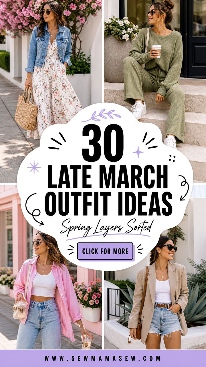 30 Late March Outfit Ideas for Tricky Spring Weather - 30 Late March Outfit Ideas for Tricky Spring Weather