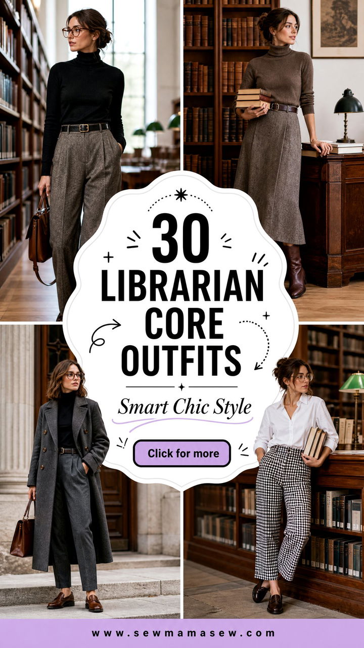30 Librarian Core Outfits for Women With Smart Chic Style - 30 Librarian Core Outfits for Women With Smart Chic Style
