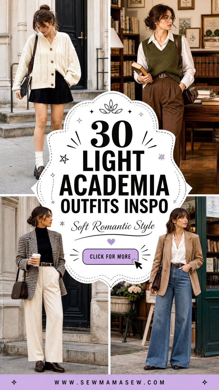 30 Light Academia Outfits Inspo for Soft Romantic Style - 30 Light Academia Outfits Inspo for Soft Romantic Style