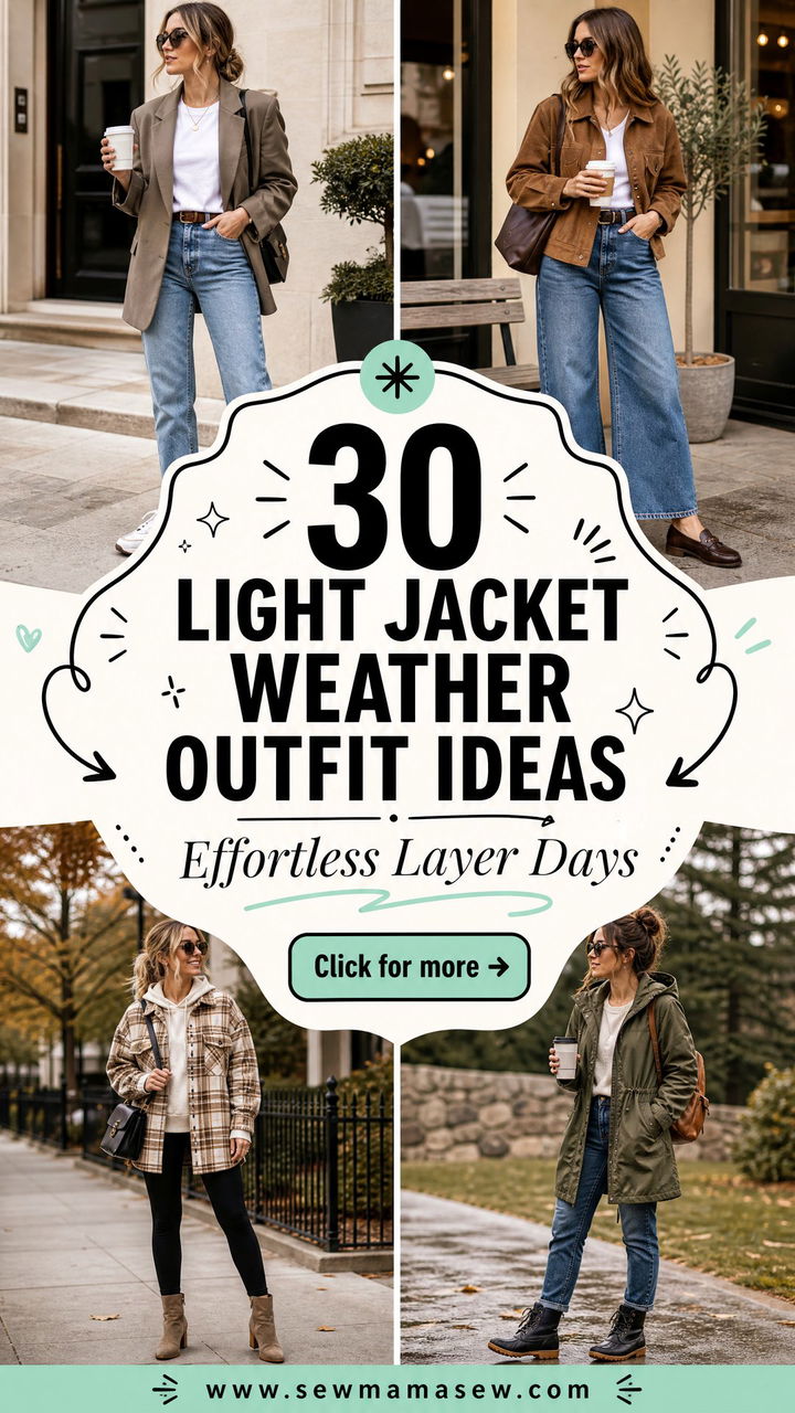 30 Light Jacket Weather Outfit Ideas for Effortless Layers - 30 Light Jacket Weather Outfit Ideas for Effortless Layers