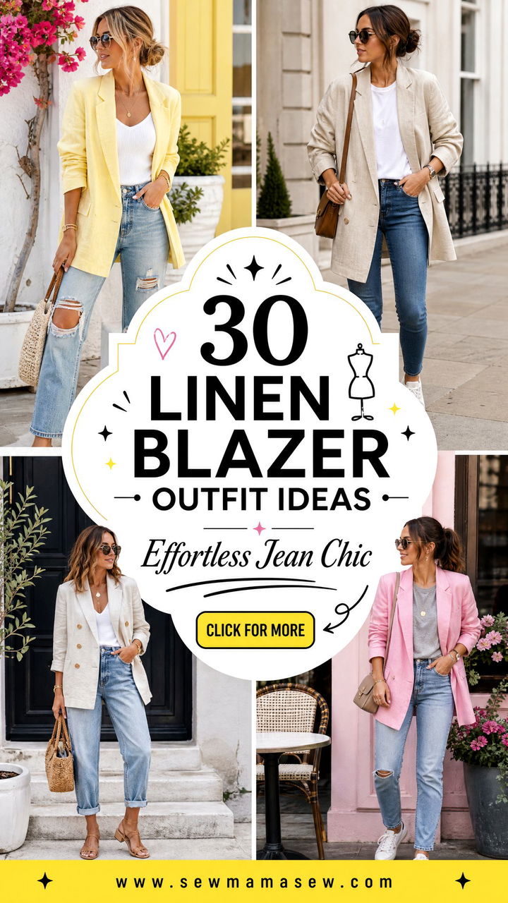 30 Linen Blazer Outfit Ideas With Jeans for Effortless Chic - 30 Linen Blazer Outfit Ideas With Jeans for Effortless Chic