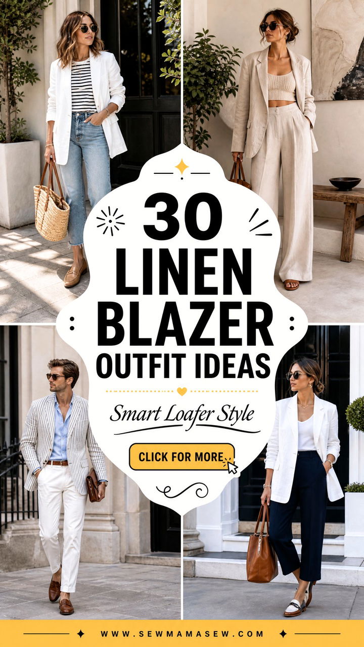30 Linen Blazer Outfit Ideas With Loafers for Smart Style - 30 Linen Blazer Outfit Ideas With Loafers for Smart Style