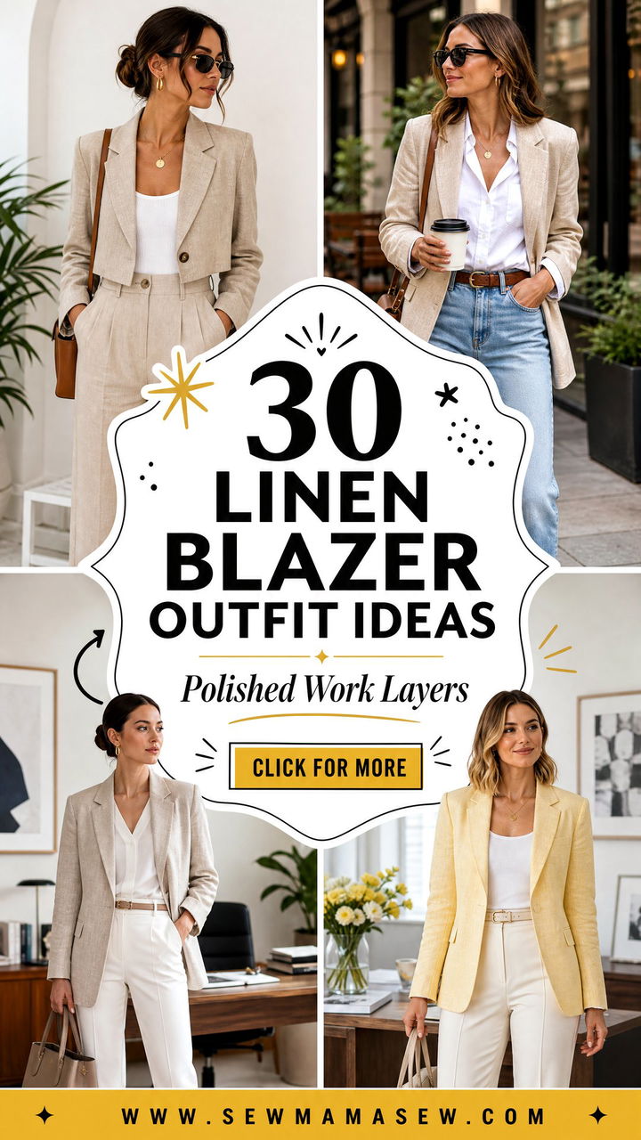 30 Linen Blazer Outfit Ideas for Work That Look Polished - 30 Linen Blazer Outfit Ideas for Work That Look Polished
