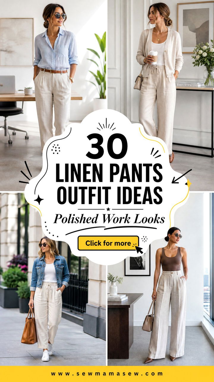 30 Linen Pants Outfit Ideas for Work That Feel Polished - 30 Linen Pants Outfit Ideas for Work That Feel Polished