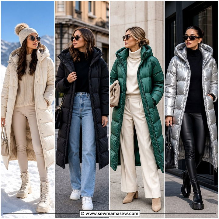 30 Long Puffer Coat Outfit Ideas for Cozy Winter Style