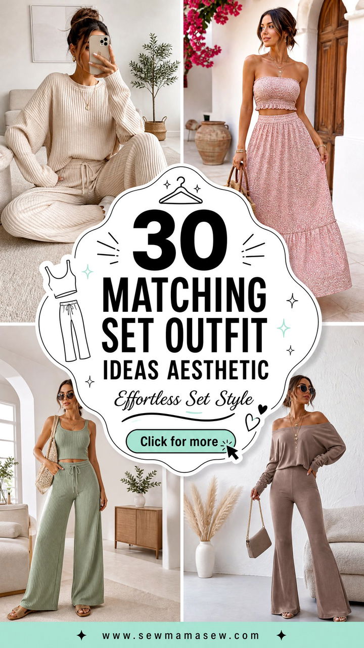 30 Matching Set Outfit Ideas Aesthetic for Effortless Style - 30 Matching Set Outfit Ideas Aesthetic for Effortless Style