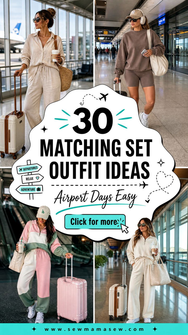 30 Matching Set Outfit Ideas for Airport Days Made Easy - 30 Matching Set Outfit Ideas for Airport Days Made Easy