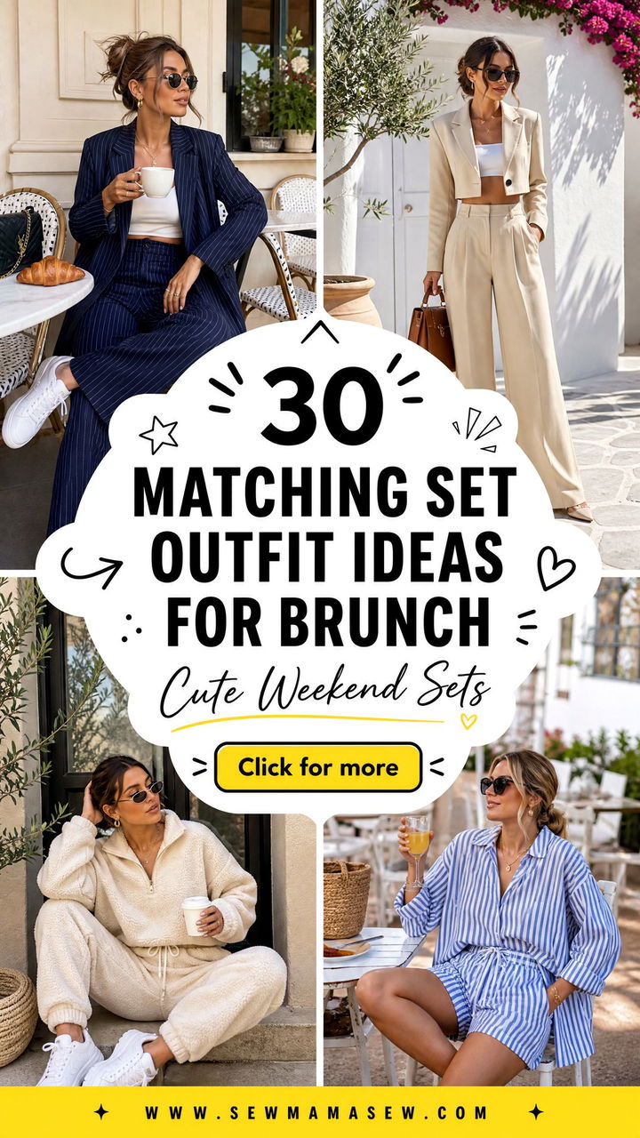 30 Matching Set Outfit Ideas for Brunch Cute Weekend Looks - 30 Matching Set Outfit Ideas for Brunch: Cute Weekend Looks