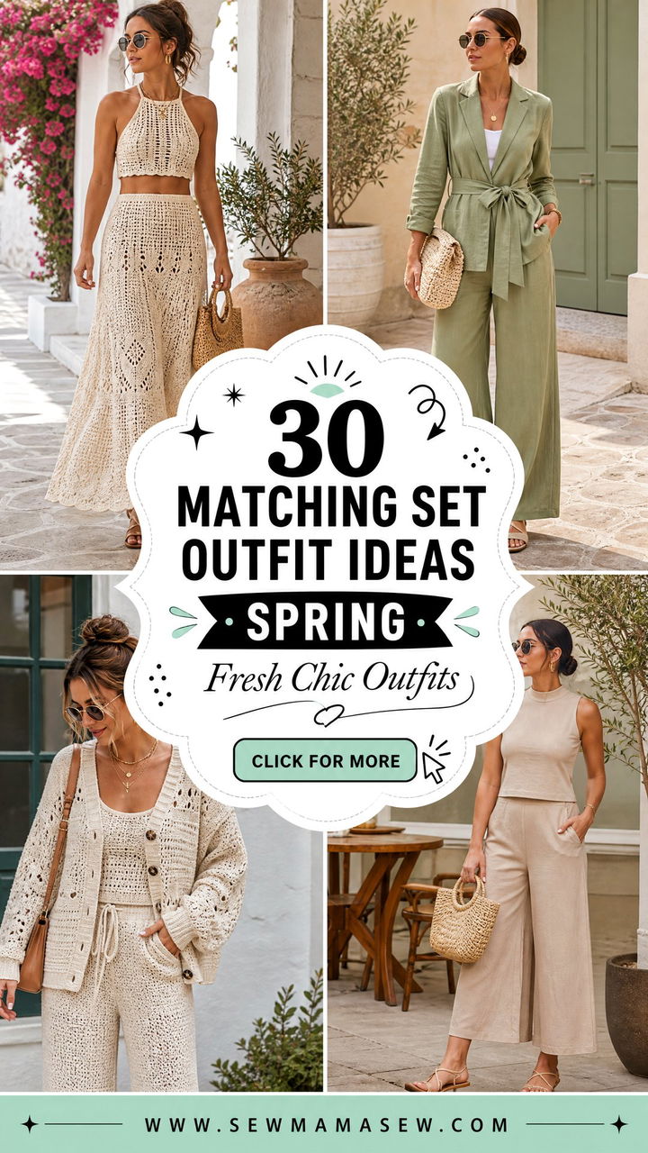 30 Matching set outfit ideas spring Fresh Chic Outfits - 30 Matching set outfit ideas spring: Fresh Chic Outfits