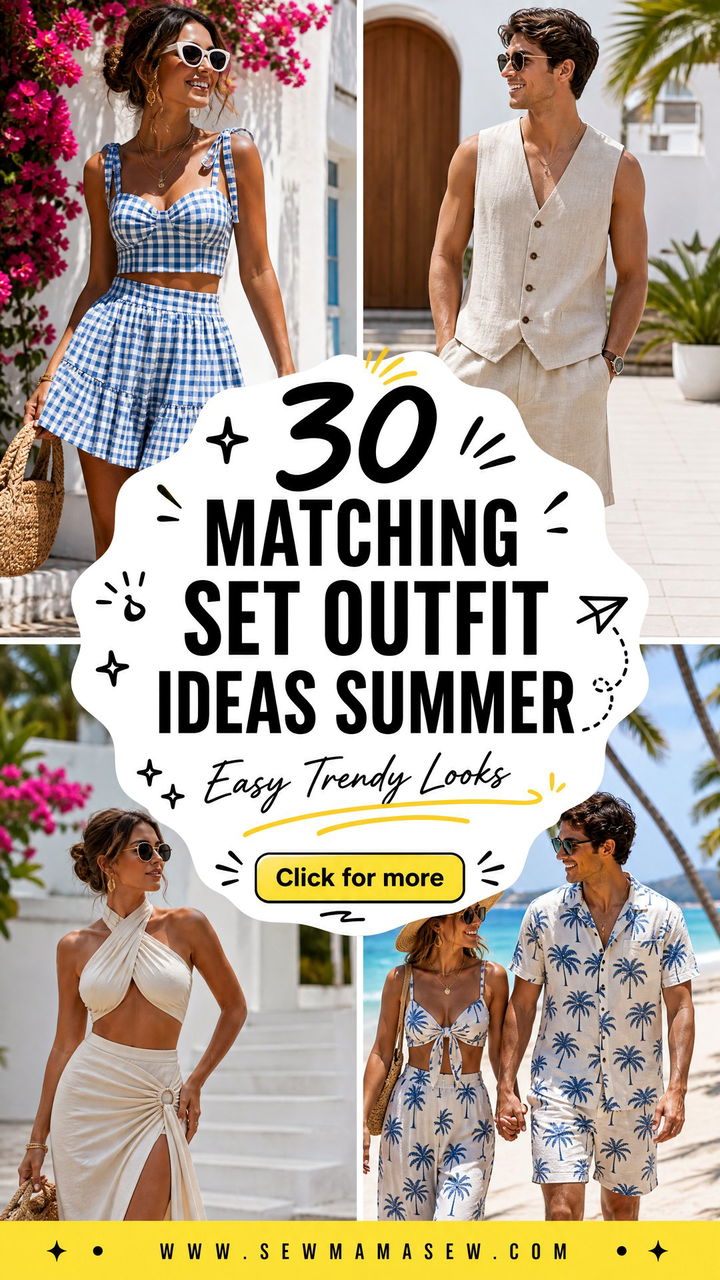 30 Matching set outfit ideas summer Easy Trendy Looks - 30 Matching set outfit ideas summer: Easy Trendy Looks