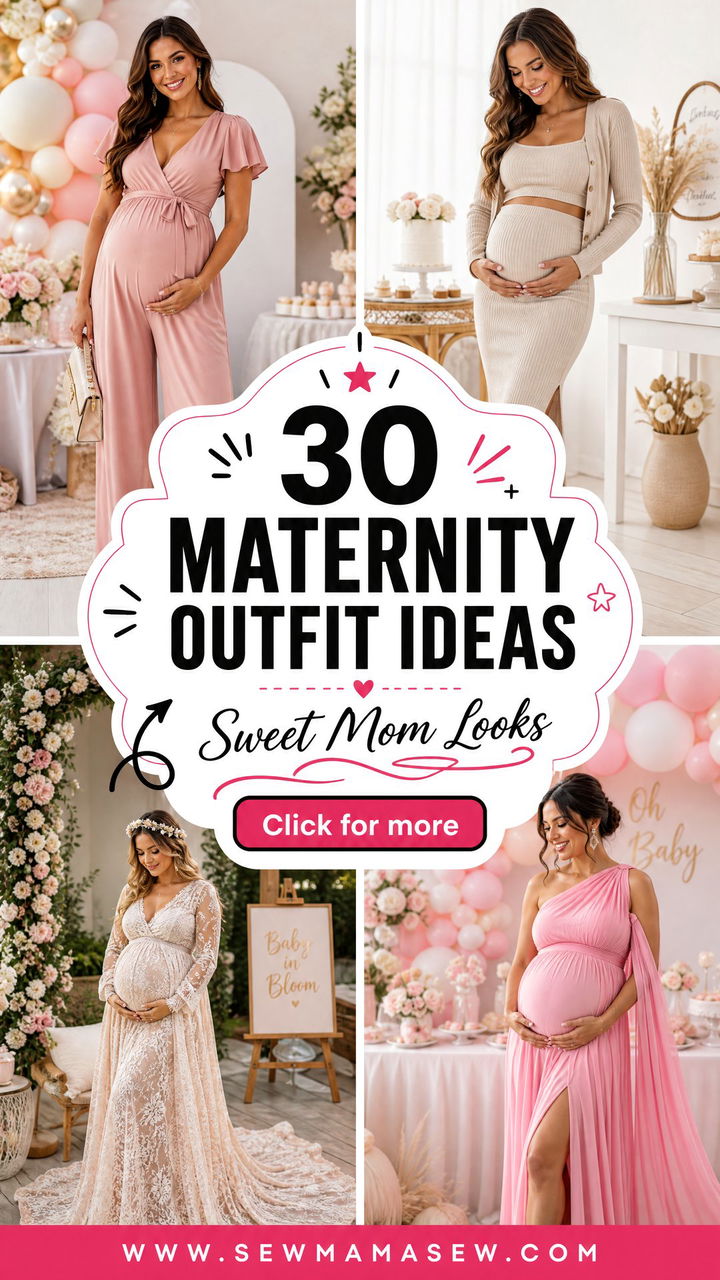 30 Maternity Outfit Ideas for Baby Shower Sweet Mom Looks - 30 Maternity Outfit Ideas for Baby Shower: Sweet Mom Looks